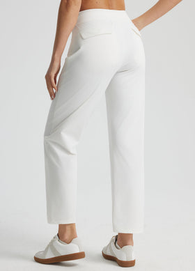 Libin Women's Golf Pants elastic waistband detail for comfortable shaping.