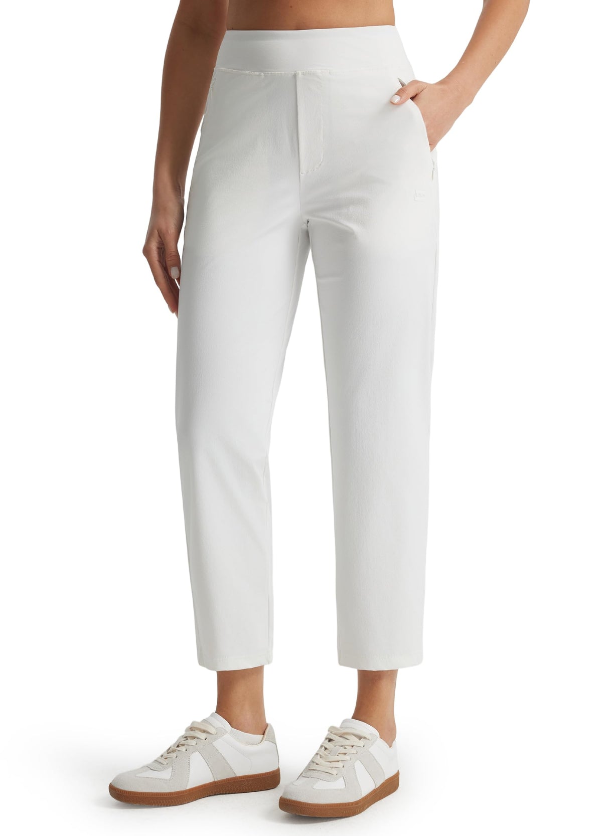 Libin Womens Golf Pants front view with straight leg for versatile wear.
