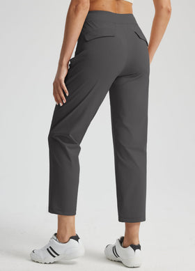 Libin golf pants feature hidden zipper pockets to secure essentials.