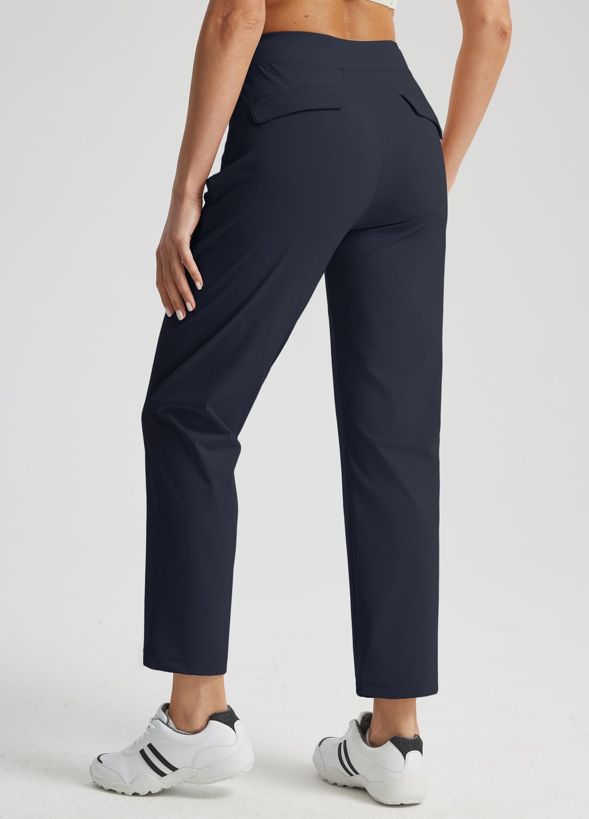 Libin women's golf pants high-waisted elastic waistband for smooth, flattering fit.