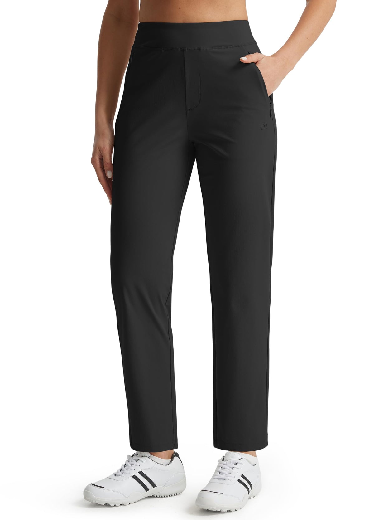 Libin women's golf pants with high waist and flat elastic for comfort