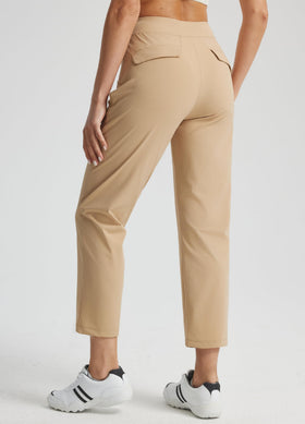 Libin women's golf pants high-waisted-zipper-pockets with secure course storage