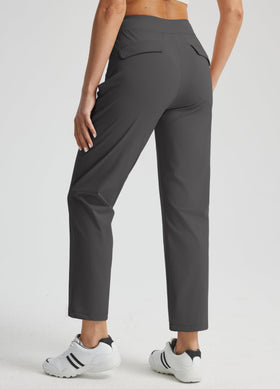 Libin women's golf pants side pocket detail with hidden zipper for secure storage