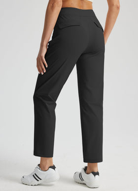 Libin women's golf pants straight-leg silhouette side view for a sleek look during play