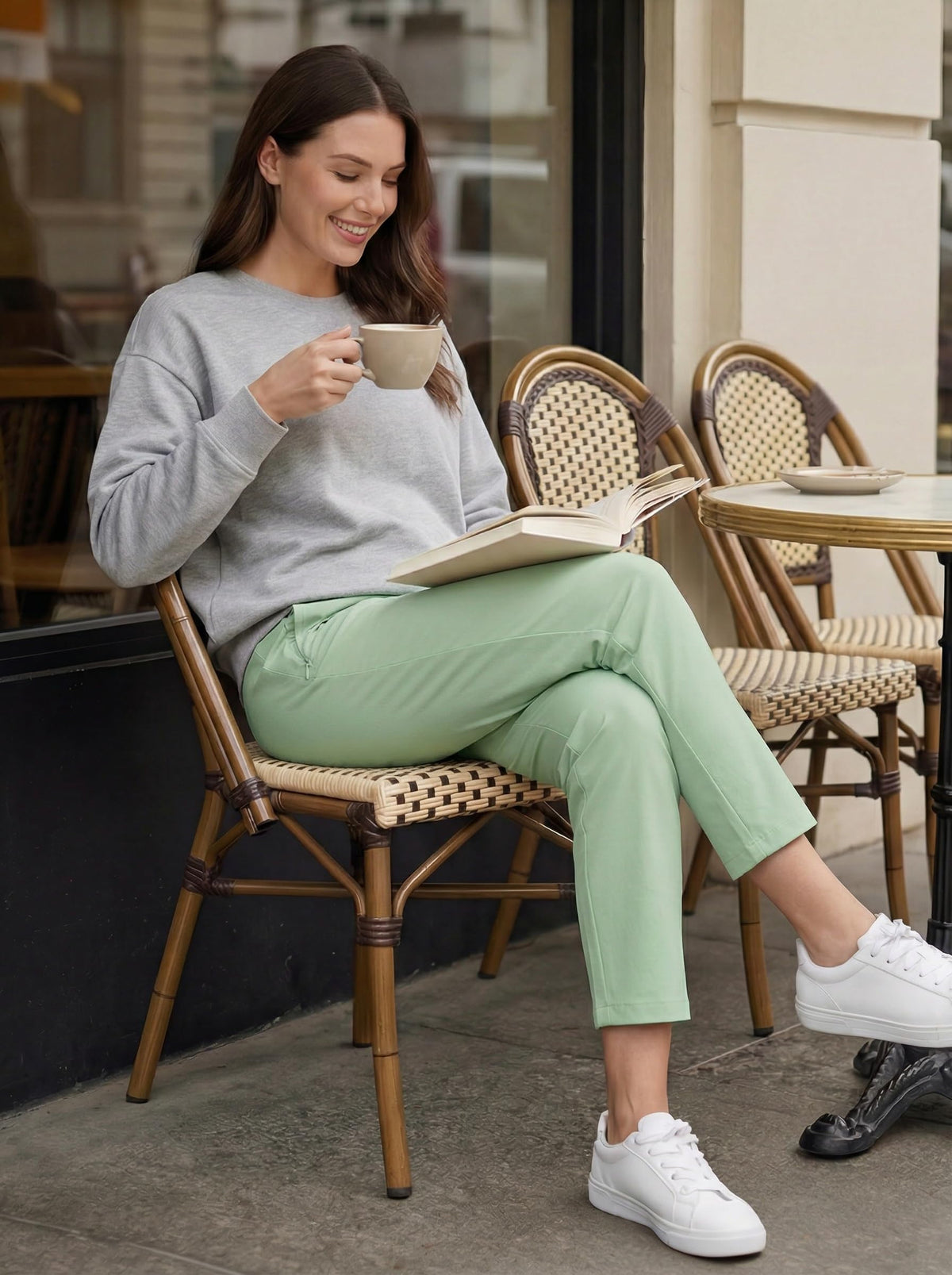 Libin straight-leg golf pants for a sleek, lengthening silhouette.