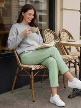 Libin straight-leg golf pants for a sleek, lengthening silhouette.