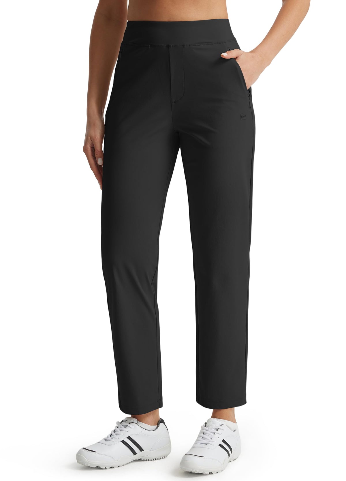 Libin women's golf pants in stretchy fabric for comfort and breathability.
