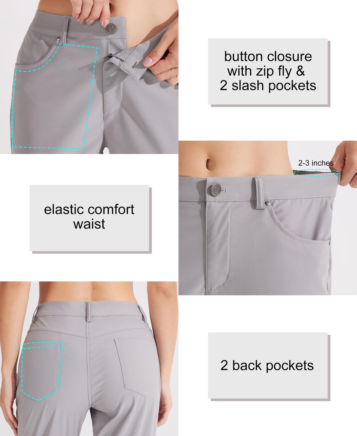 Libin women's pants pocket-detail shows practical storage for essentials.