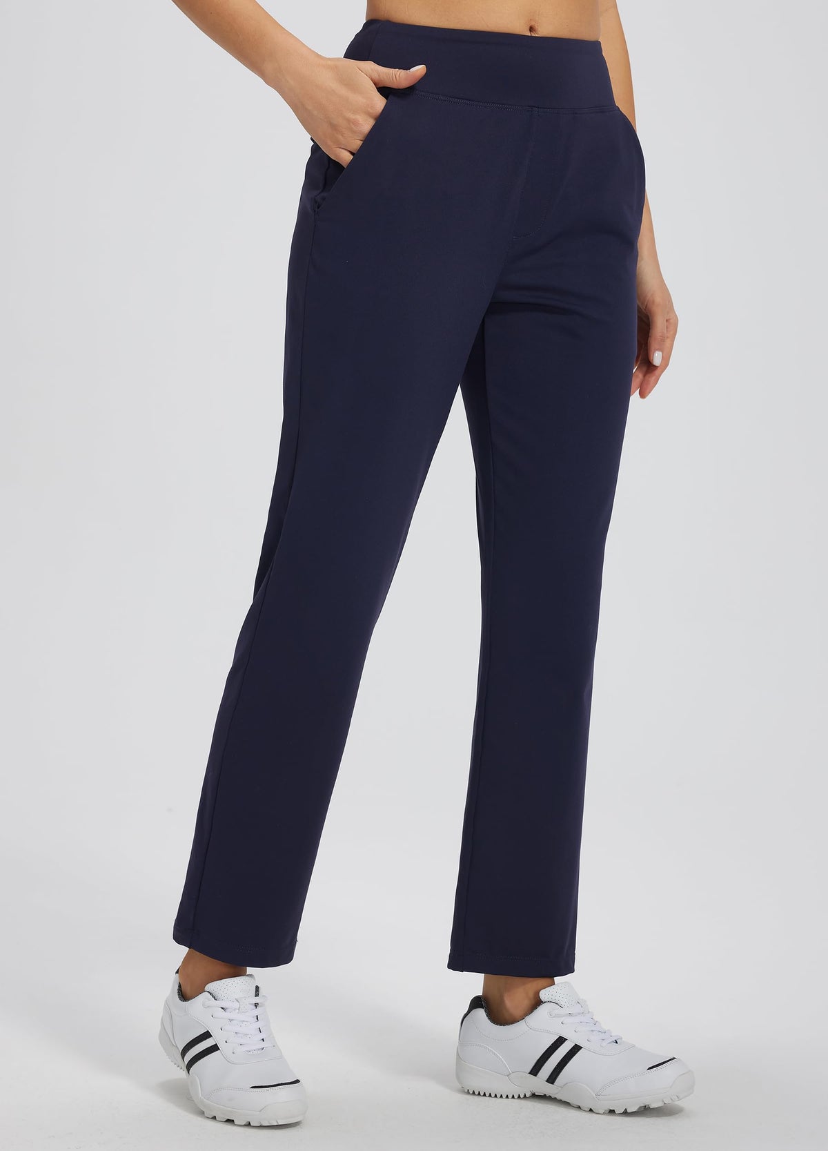 Libin women's pants showing four-pocket design for securely carrying essentials.