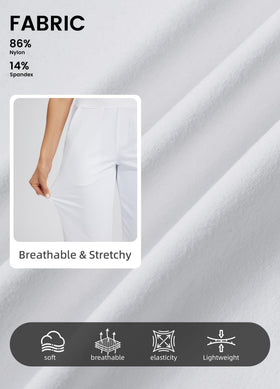 Libin pants feature deep front pockets and rear zipper pockets for secure essentials.