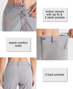 Libin women's pants pockets-detail demonstrates practical storage during travel.
