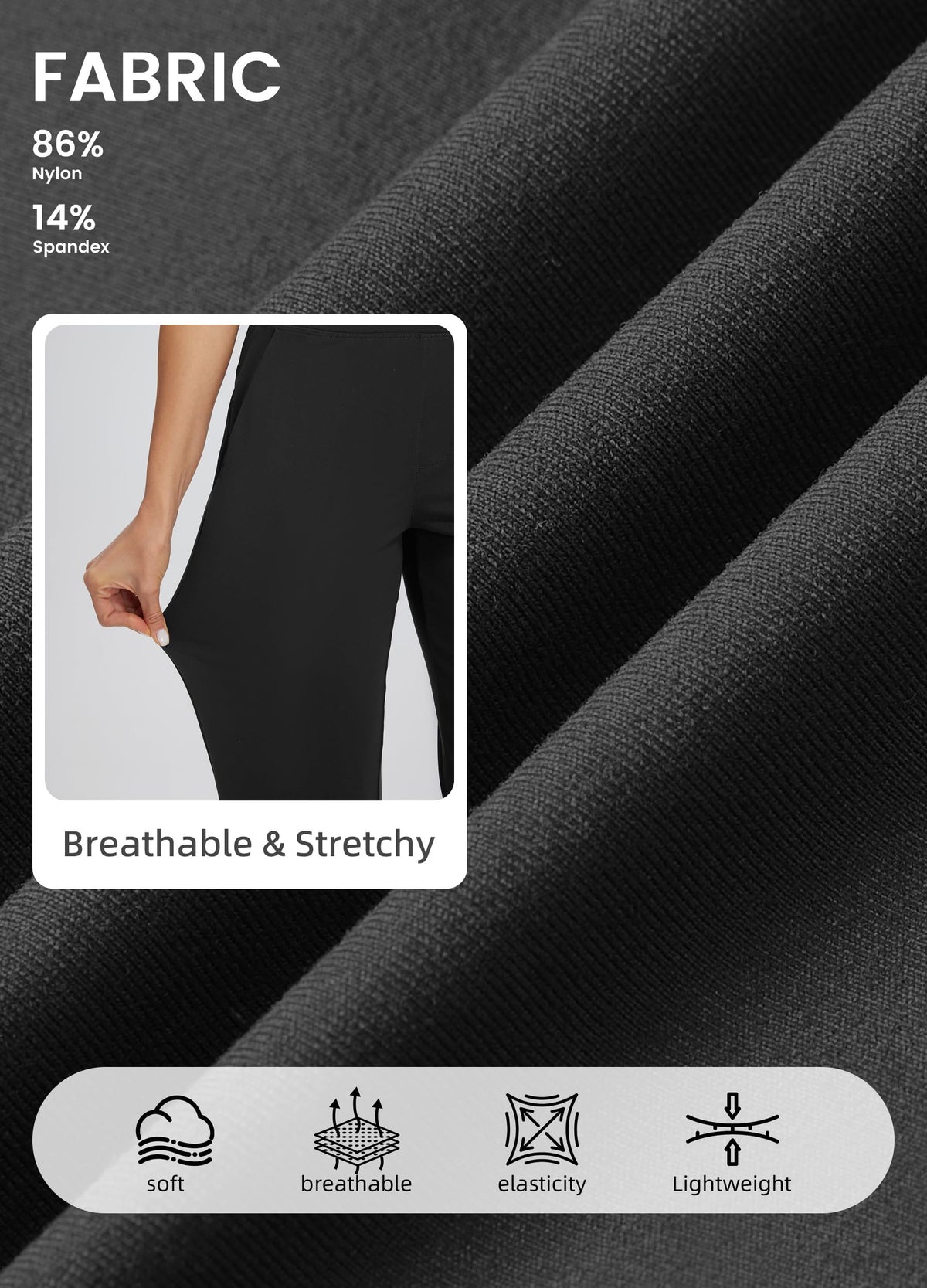 Libin pants paired with heels for formal to casual looks.