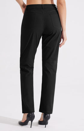 Libin work slacks with elastic waistband and zipper for an easy secure fit