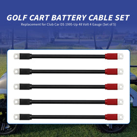 LIDSCURA 48V golf cart cables with tinned plugs for corrosion resistance