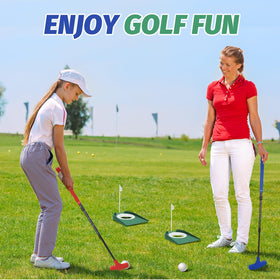 Lievermo golf practice session showing indoor and outdoor use.