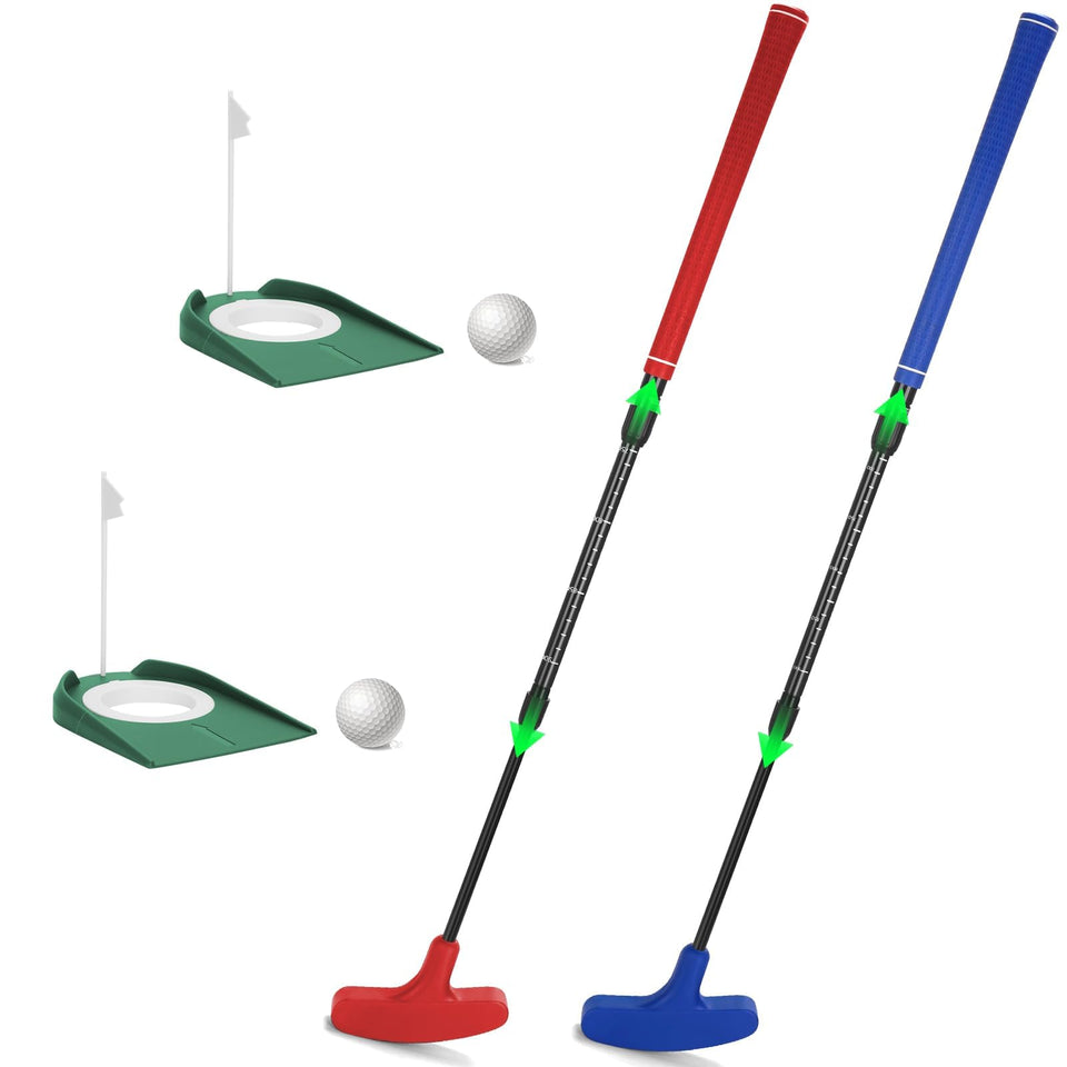 Lievermo two-way golf putter in blue for versatile play.