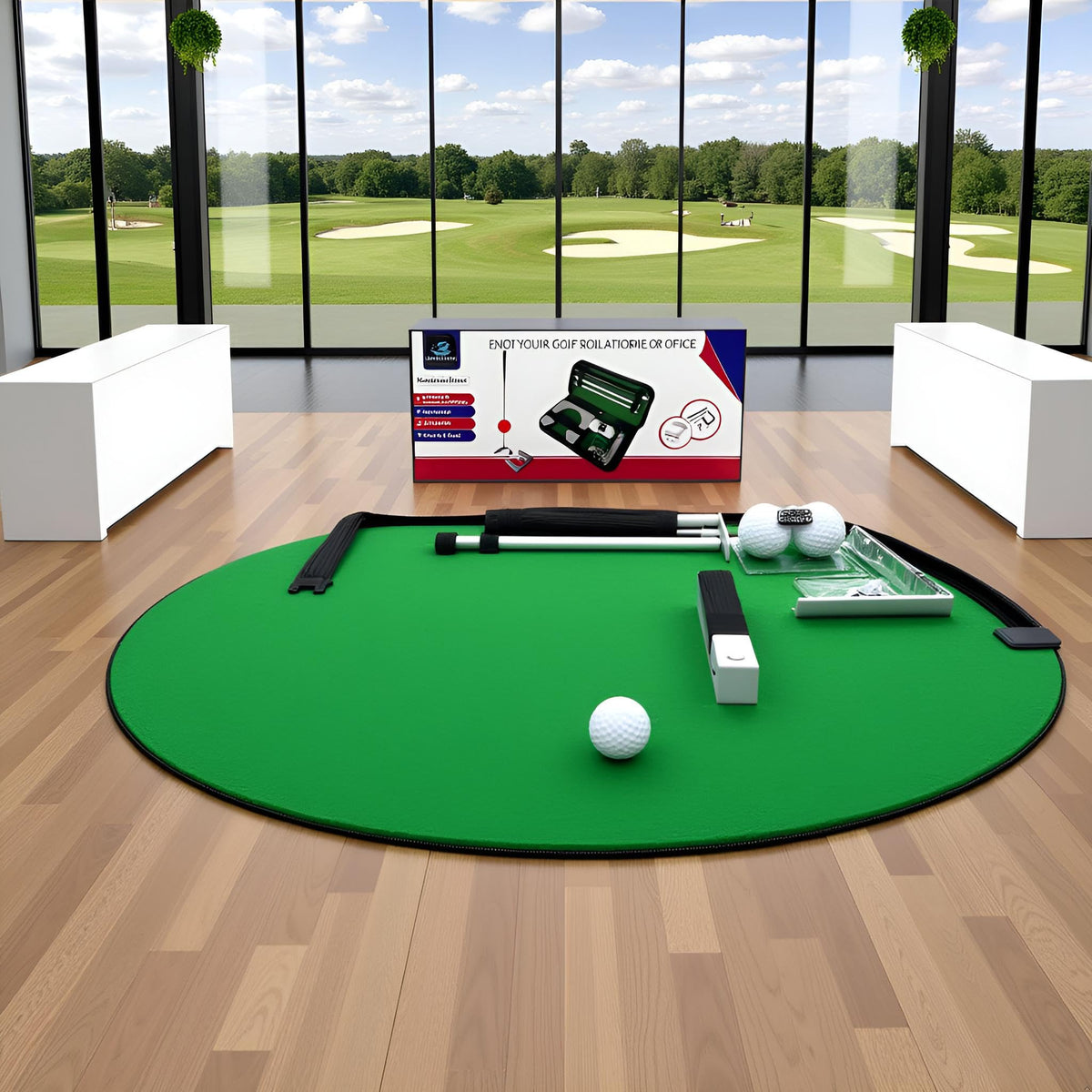Lightahead USGOLFER 3-part putter disassembled for compact travel