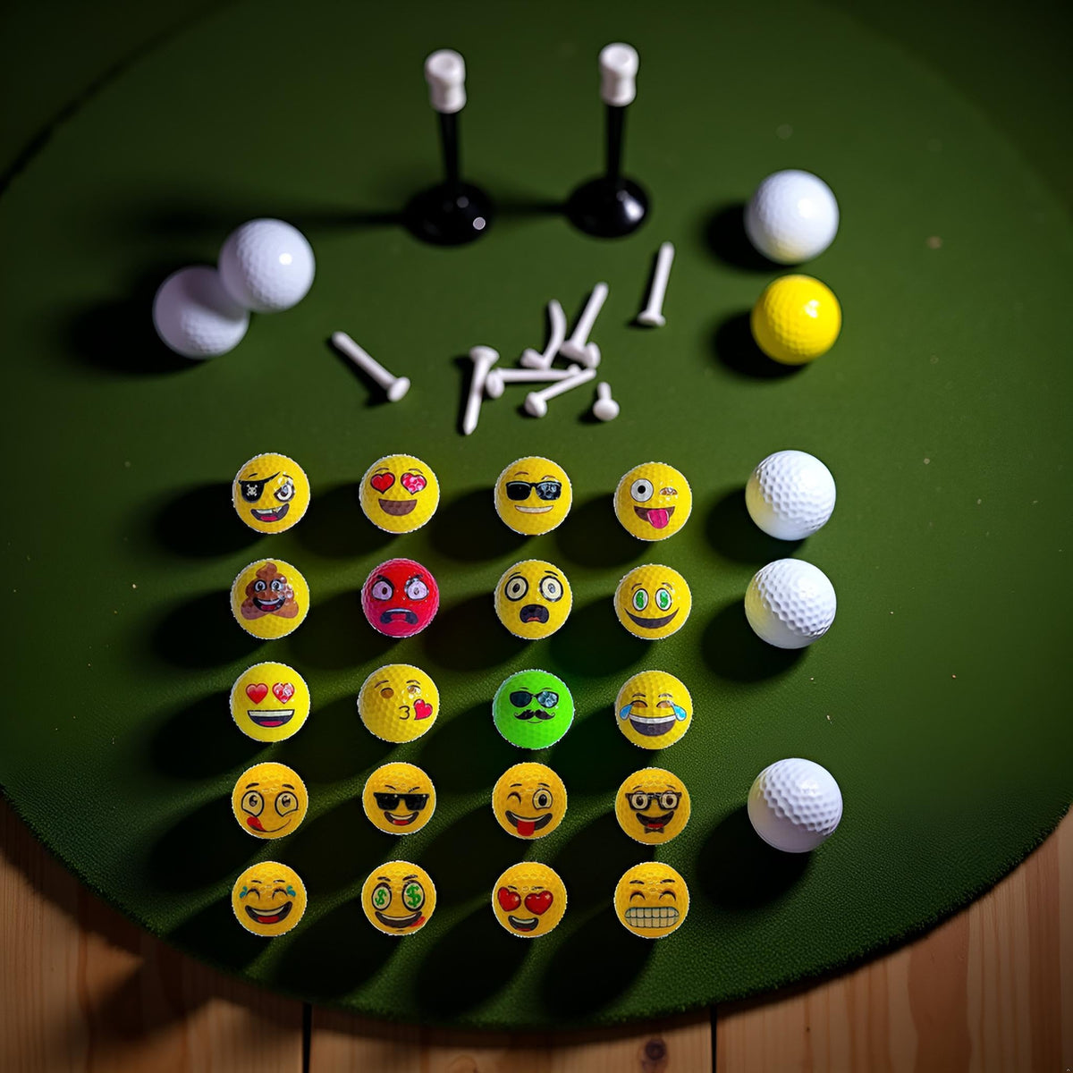 Lightahead USGolfer multicolor emoji ball, variety for random design fun.