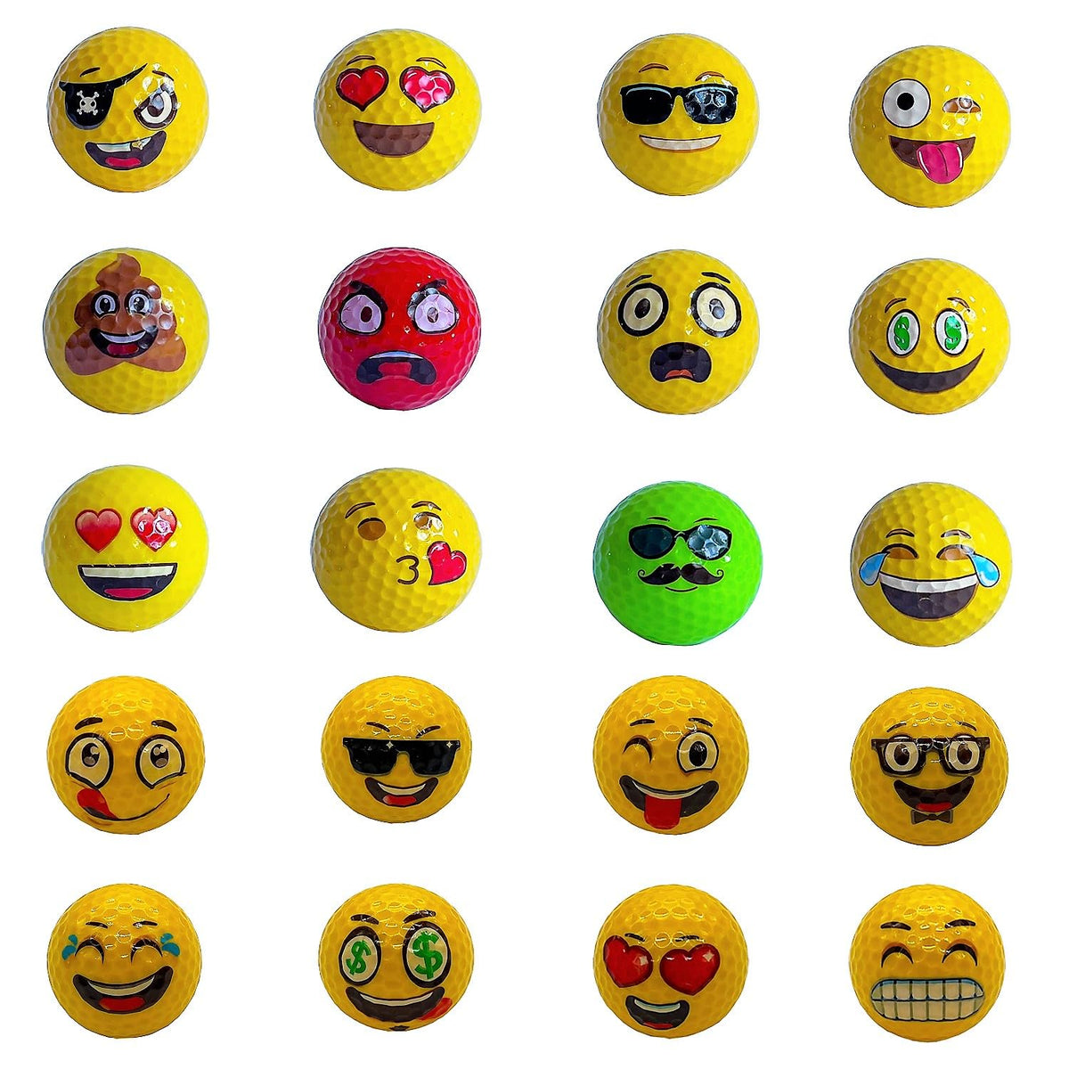 Lightahead USGolfer emoticon smiley ball, ideal for practice and fun rounds.