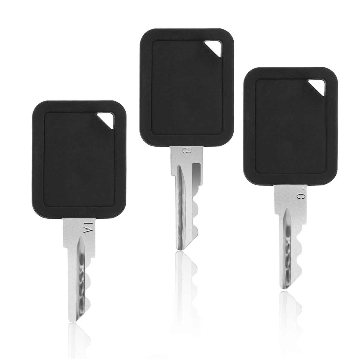 LikeLion 3-pack Club Car keys 1A-1B-1C for reliable ignition access