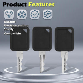 LikeLion keys with durable black plastic head resisting wear