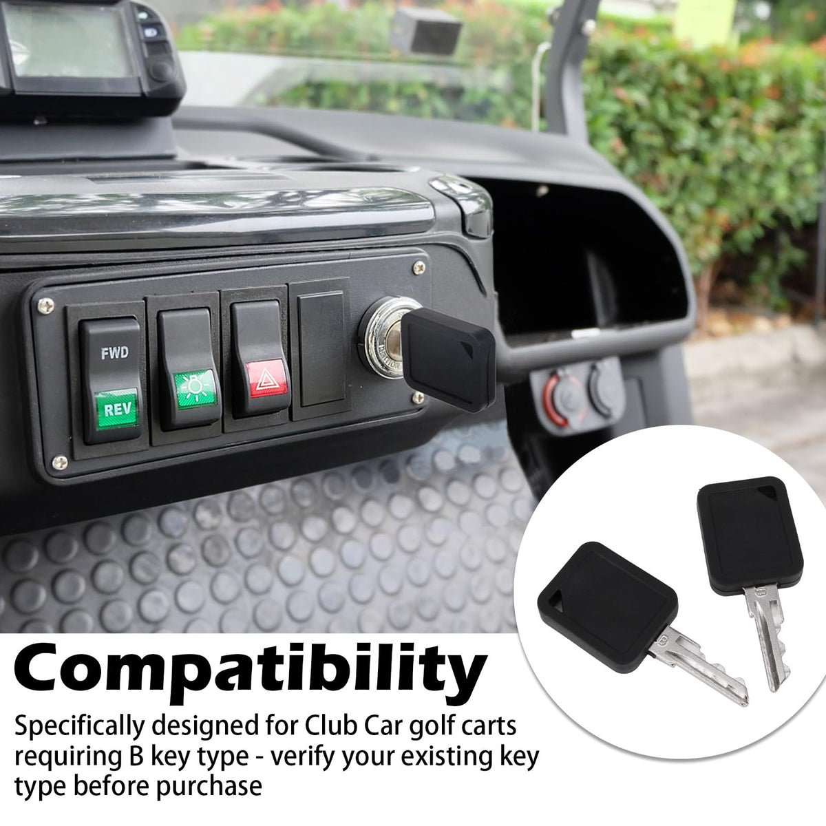 LikeLion precision-cut metal blade ensures smooth ignition for Club Car 1B systems.