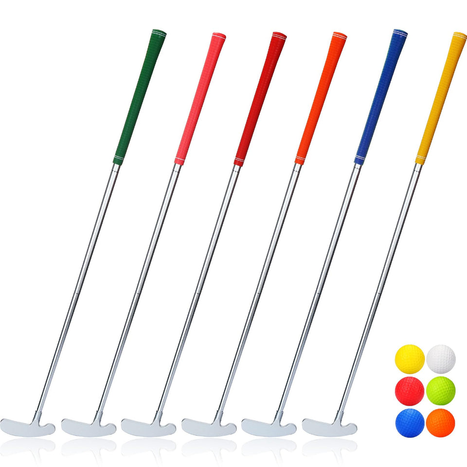 Liliful 6 Pcs Golf Putters Pack for diverse practice and family fun