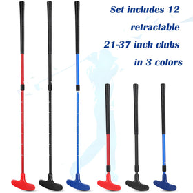 Liliful adjustable-length putters showing 60-90 cm range for various heights.