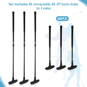 Liliful adjustable-length putters shown in action for versatile height setups