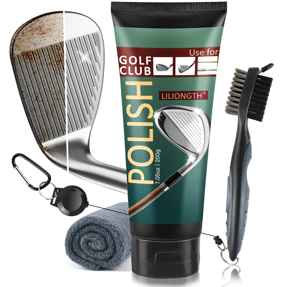 LILIONGTH golf club cleaner brush removes grime for a pristine swing.