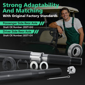 LINKCRO EZGO splined axle passenger side for rear drive