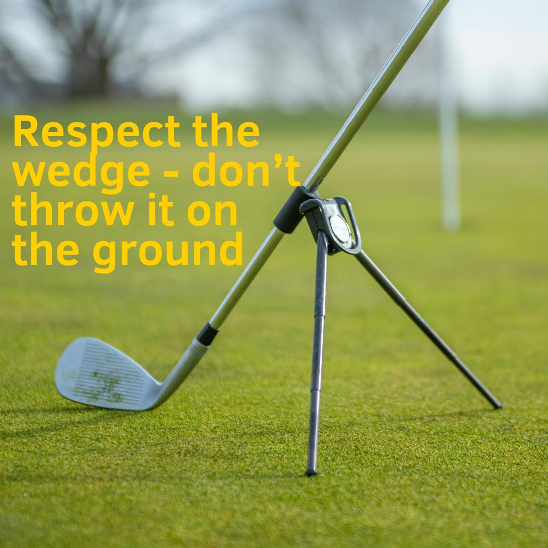 Links Caddie lightweight design fits easily in golf bag.
