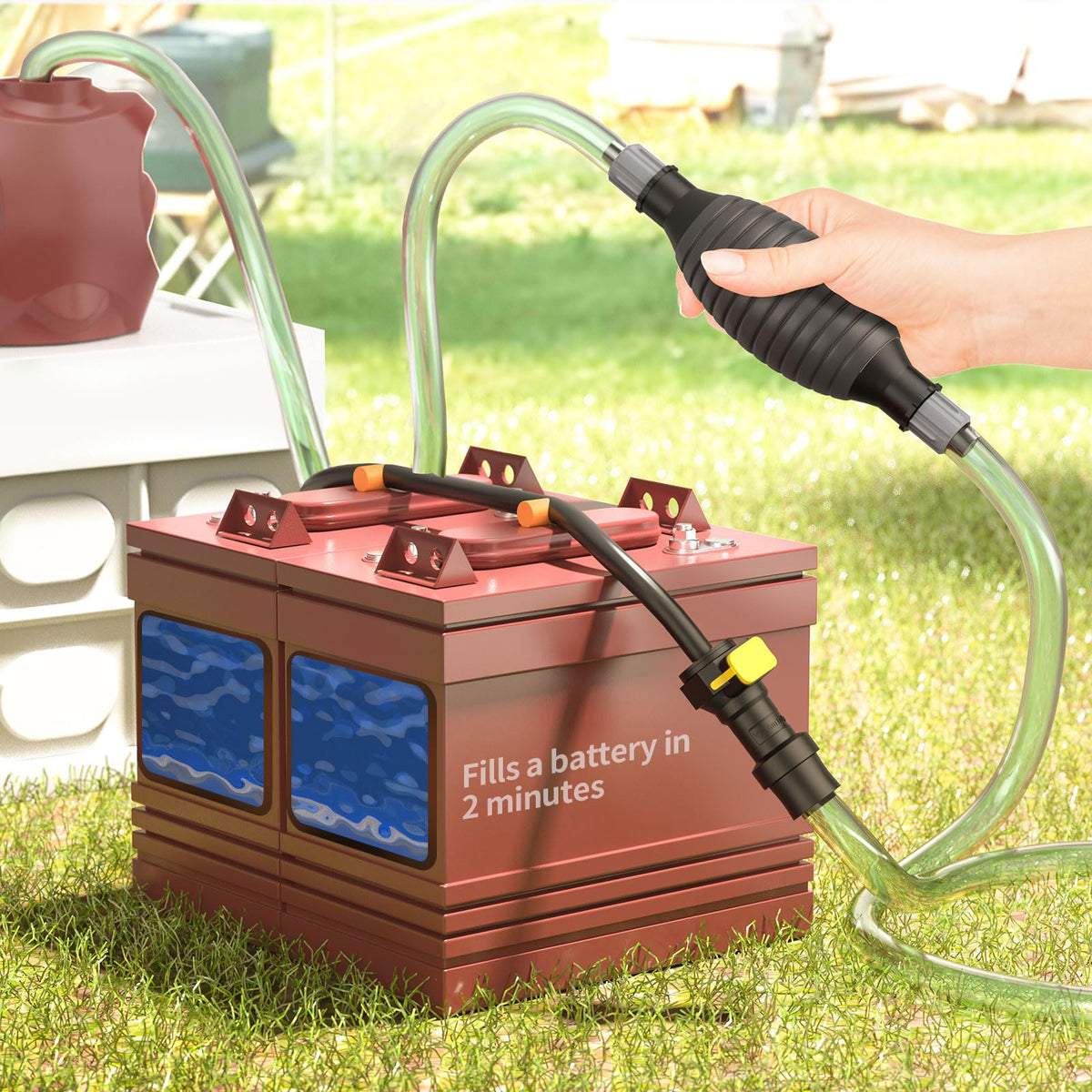 Lion Helper fast fills in under a minute per battery for fleets.