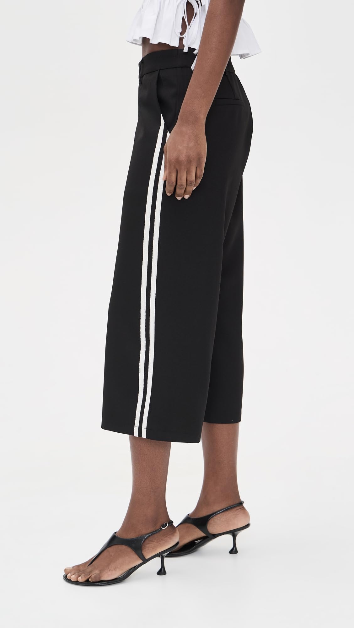 Lioness Genesis Pants Noir leg opening drapes cleanly