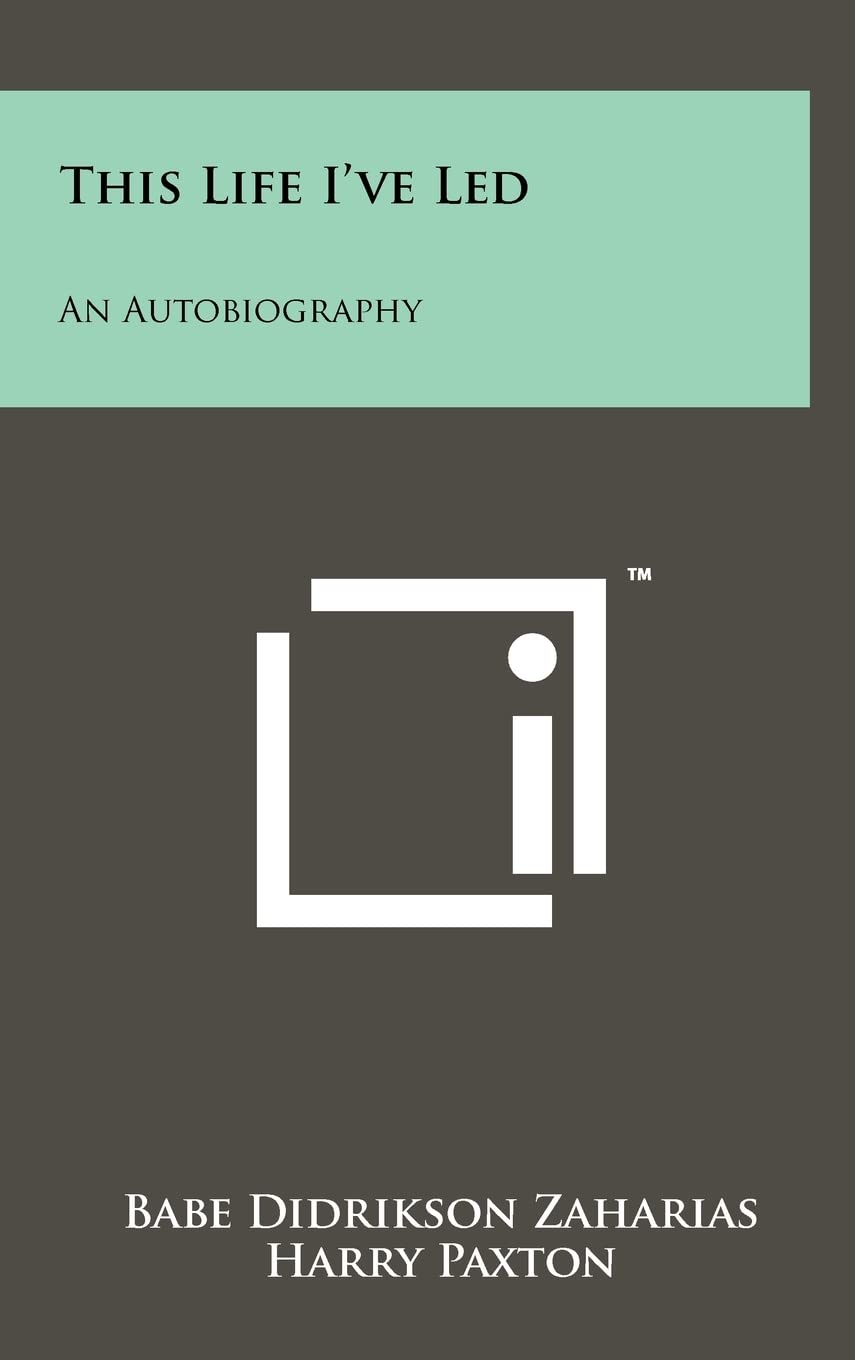 Literary Licensing This Life Ive Led cover, collectible memoir for sports and literary fans