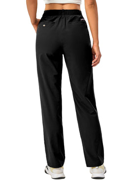 Little Donkey Andy golf pants back pocket with snap for secure storage.