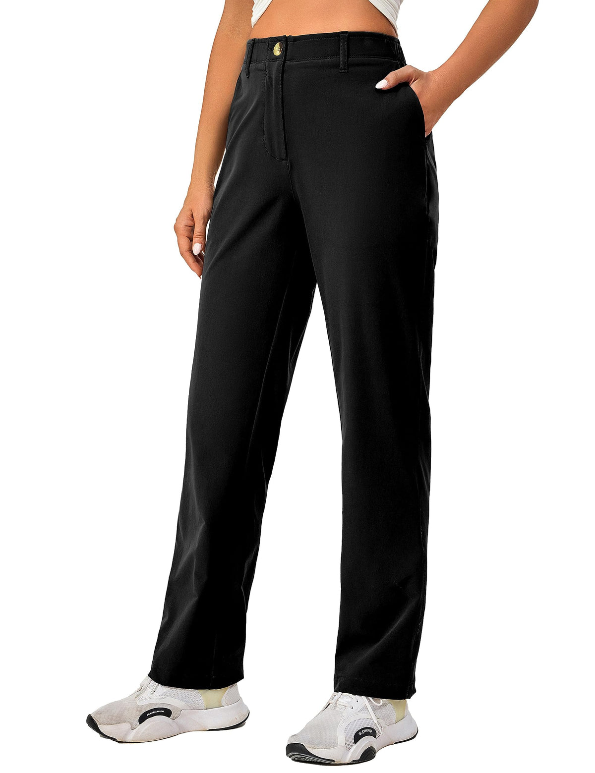 Little Donkey Andy golf pants front pocket layout for easy access.