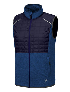 Little Donkey Andy men's golf vest front view, lightweight and flexible for comfortable activity.