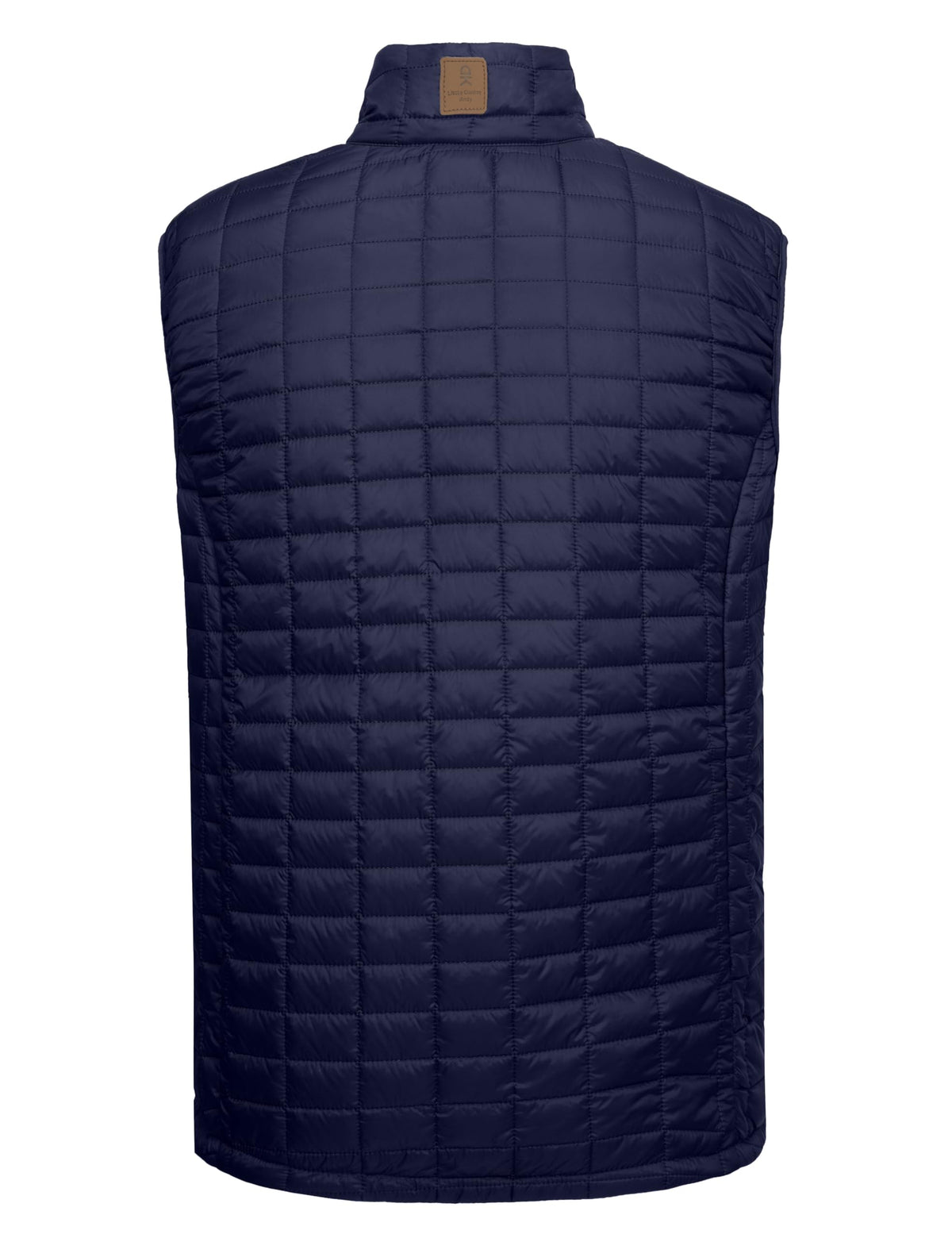 Little Donkey Andy men's puffer vest in black, front view highlights versatile outerwear for cool days.