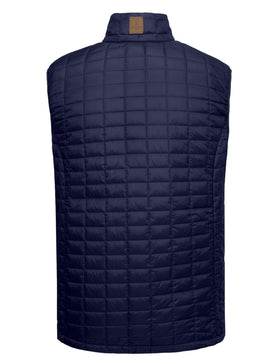 Little Donkey Andy men's puffer vest in black, front view highlights versatile outerwear for cool days.