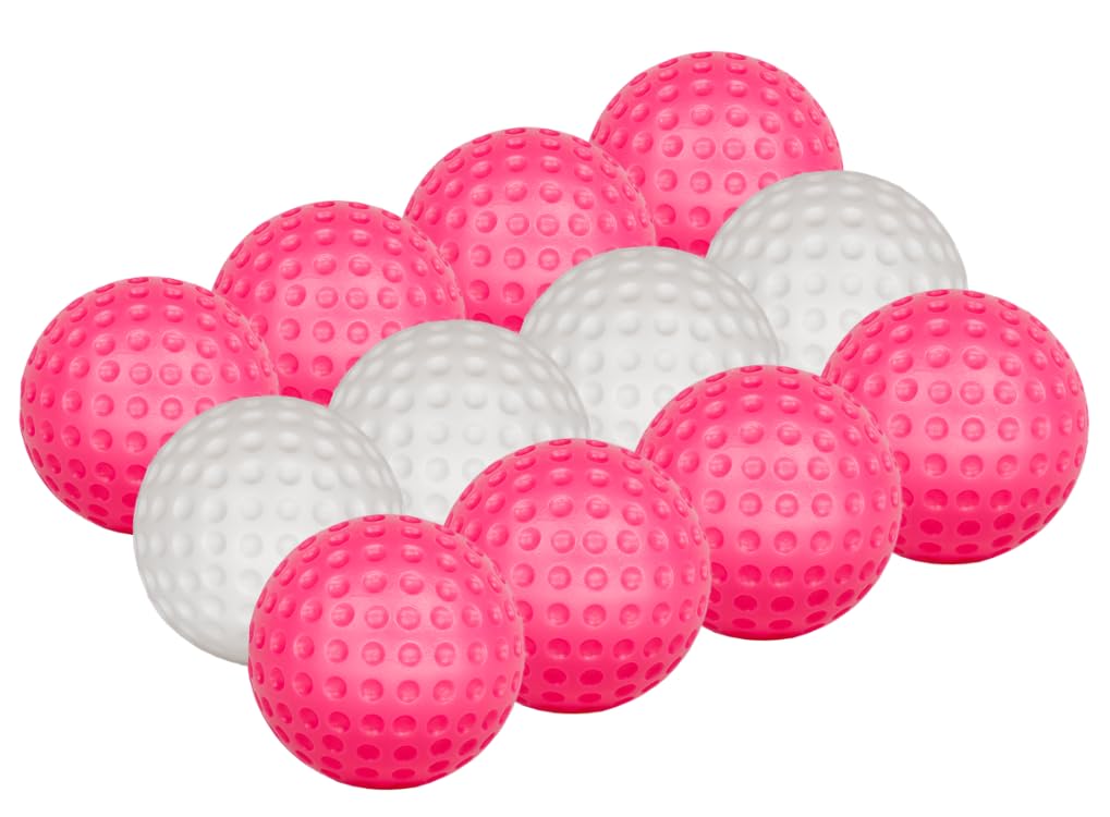 Little Links oversized pink and white golf balls for kids, ideal for beginner practice