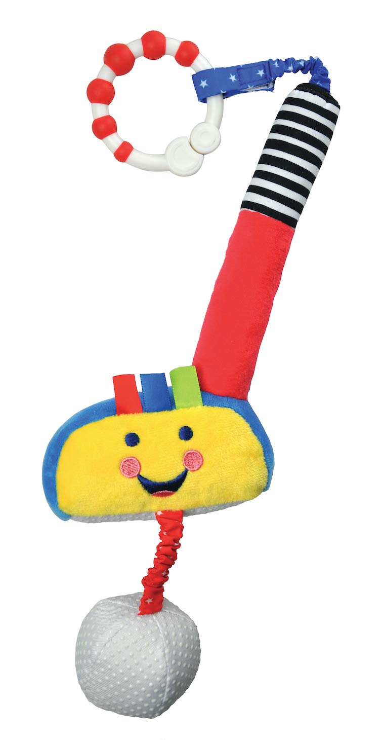 Little Sport Star newborn golf club with squeakers promotes tactile play and engagement.