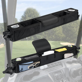 Little World front storage basket EZGO fit keeps clubs and snacks neatly organized.