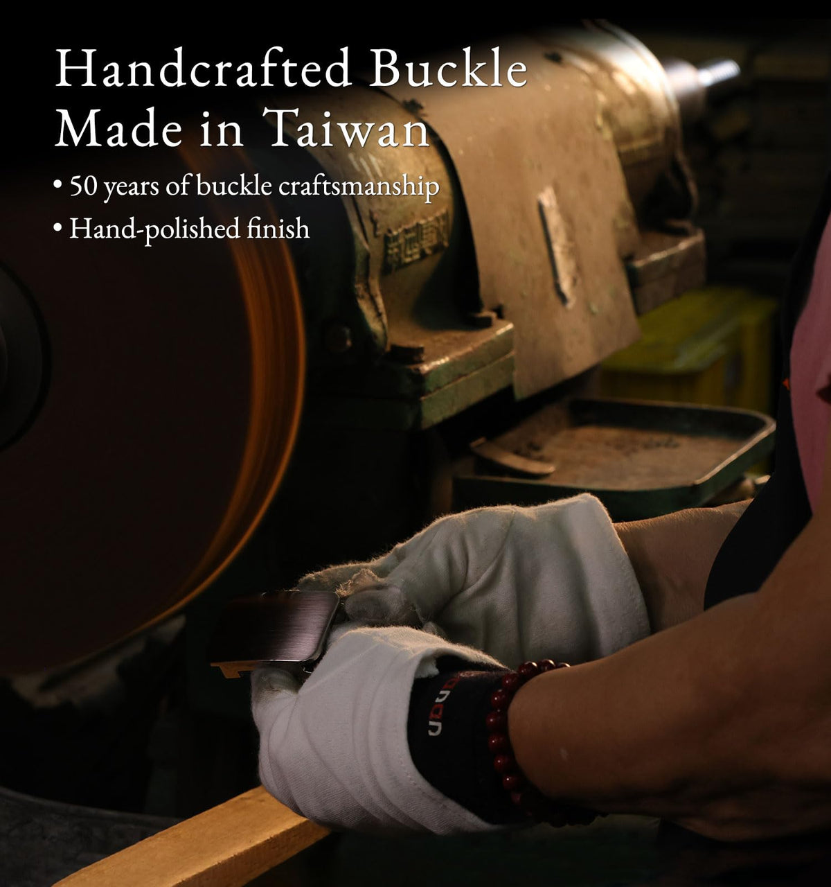 Litume zinc alloy construction with skin-friendly, low nickel wear.