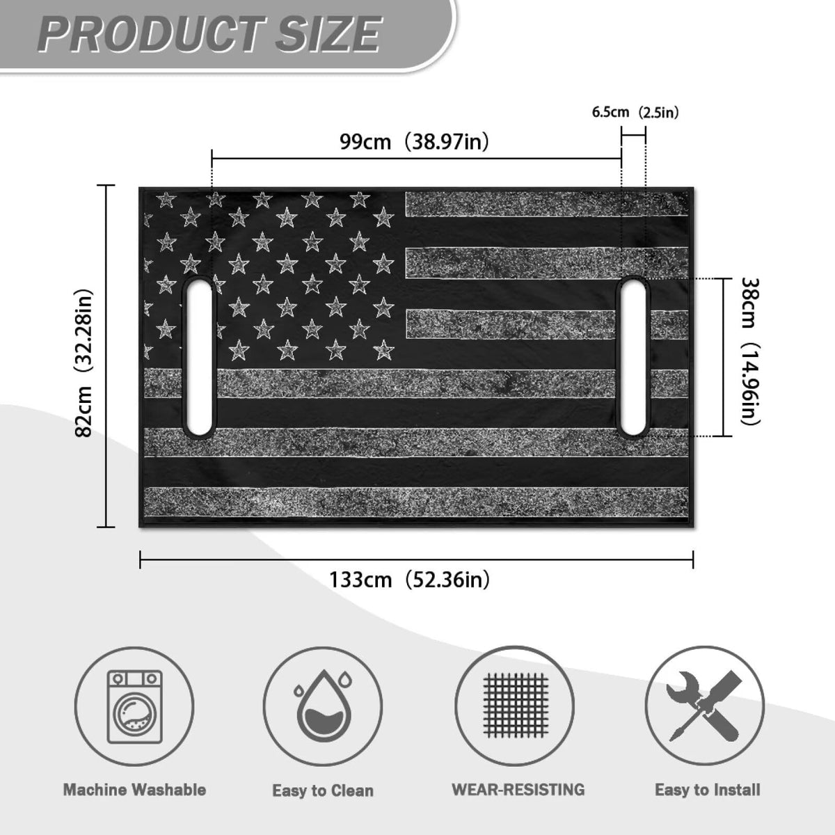 Liuqpwys American flag design adds style and easy storage
