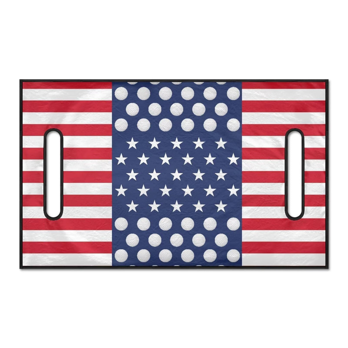 Liuqpwys American flag golf cart seat cover front view for tidy, patriotic seating