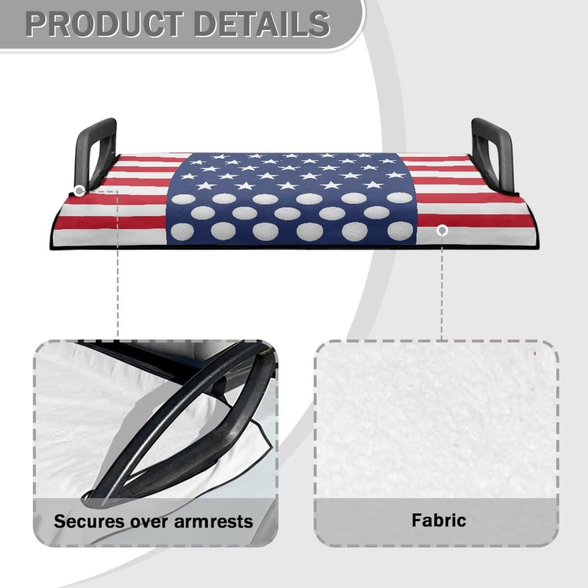 Liuqpwys American flag seat cover installation demo demonstrates universal fit