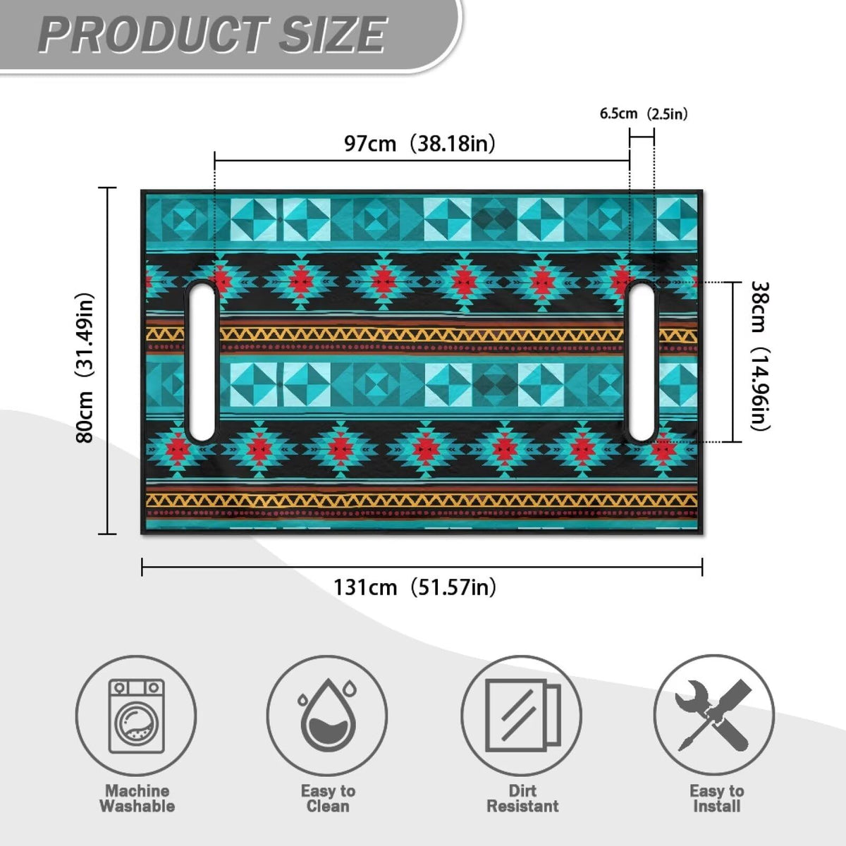 Liuqpwys Aztec seat cover animal pattern guards against spills and wear