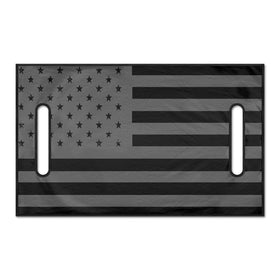 Liuqpwys black USA flag seat cover on a two-passenger golf cart front seat for protection