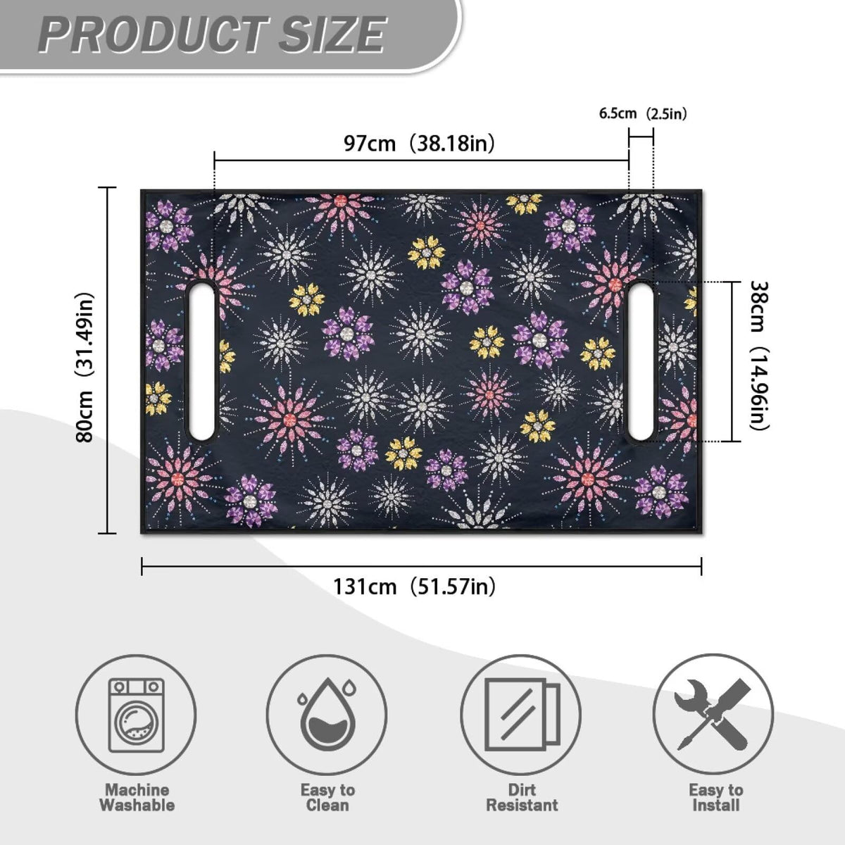 Liuqpwys Diamond Flowers pattern detail showcasing vibrant design options.